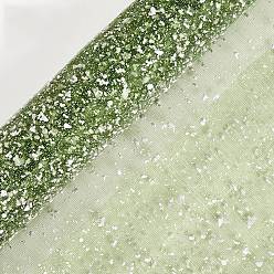 Verdemar Cintas de red de tul organza, Tul de tela para decoración de fiesta de boda., faldas tutú costura elaboración, verde mar, 2 pulgada (50 mm), aproximadamente 3.83~4.37 yardas (3.5~4 m) / rollo
