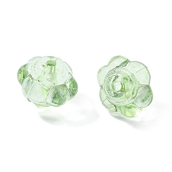 Vert Jaune Perles acryliques transparentes, lanterne, vert jaune, 8.5x10x9.5mm, Trou: 1.5mm, environ1290 pcs / 500 g