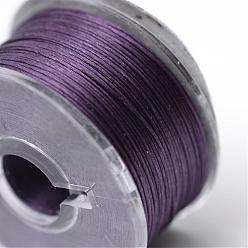 Фиолетовый Бисероплетение из полиэстера со специальным покрытием для бисера, фиолетовые, 0.1 мм, Около 50 ярдов / рулон
