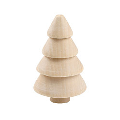 BurlyWood Unfinished Wood Display Decoration, for Kids Painting Craft, 3D Tree, BurlyWood, 70x41mm