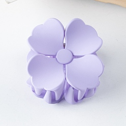 Lilac Plastic Claw Hair Clips, Flower, Lilac, 54x54x42mm