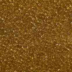 (2B) Transparent Medium Amber Toho perles de rocaille rondes, perles de rocaille japonais, (2 b) ambre moyen transparent, 11/0, 2.2mm, Trou: 0.8mm, environ5555 pcs / 50 g