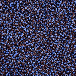 Bleu Bleuet 12/0 perles de rocaille de verre, couleurs opaques s'infiltrer, bleuet, 2mm, Trou: 0.8mm