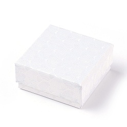 Белый Картонная коробка, квадратный, белые, 7.5x7.5x3.5 см