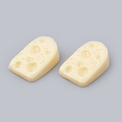 Pale Goldenrod Resin Decoden Cabochons, Cheese, Imitation Food, Pale Goldenrod, 16x10x5mm