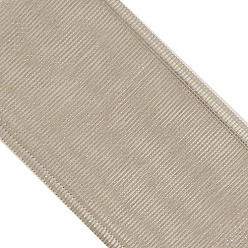 Silver Polyester Organza Ribbon, Silver, 3/8 inch(9mm), 200yards/roll(182.88m/roll)