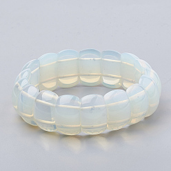 Opalite Opalite Beaded Stretch Bracelets, 2-1/4 inch~2-3/8 inch(5.8~6cm)