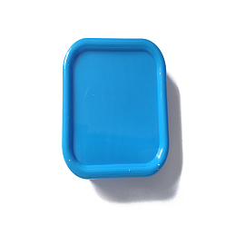 Dodger Azul Estuche de almacenamiento de aguja magnética, costura caja de plástico alfiler de coser, plaza, azul dodger, 86x86x21.5 mm