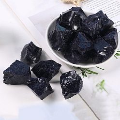 Goldstone Synthetic Blue Goldstone Beads, for Aroma Diffuser, Wire Wrapping, Wicca & Reiki Crystal Healing, Display Decorations, Nuggets, 20~30mm, 100g/bag