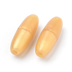 Oro Broches de plástico separable, para collares de dentición de silicona de goma, oro, 24x9 mm, agujero: 2.5 mm