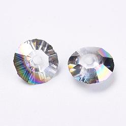 Colorful Imitation Austrian Crystal Beads, Grade AAA, Faceted, Bicone, Colorful, 8x4mm, Hole: 0.9~1mm
