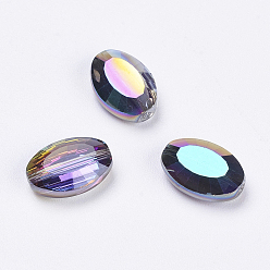 Coloré Imitations de perles de cristal autrichien, grade de aaa, facette, ovale, colorées, 11.5x8x4mm, Trou: 0.9~1mm