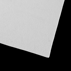 Blanc Feutre aiguille de broderie de tissu non tissé pour l'artisanat de bricolage, blanc, 30x30x0.2 cm, 10 pcs / sac