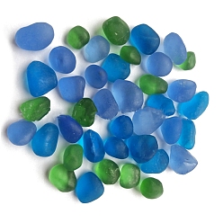 Зеленый Украшение стеклянного дисплея серии Ocean, nuggest, зелёные, 30~80 мм, 20 шт / пакет