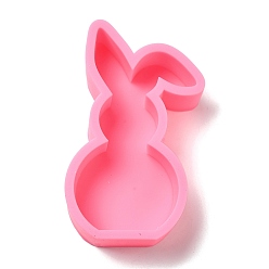 Conejo Moldes de silicona para velas diy de conejo de Pascua, moldes de coches nuevos, para perlas aromáticas, fabricación de velas aromáticas, conejo, 13x7.7x3.35 cm, diámetro interior: 12x6.4 cm