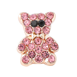 Rose Gold Alloy Bear Watch Band Studs, Metal Nails for Watch Loops Accesssories, Rose Gold, 1x0.7cm