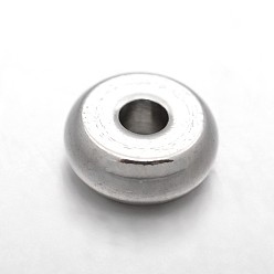 Stainless Steel Color Rondelle 303 Stainless Steel Spacer Beads, Stainless Steel Color, 5x2mm, Hole: 1.2mm