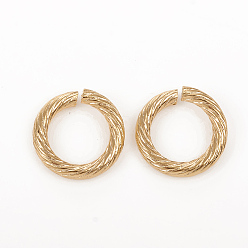 Golden 304 Stainless Steel Jump Ring, Open Jump Rings, Golden, 12x2mm, Inner Diameter: 8mm, 12 Gauge