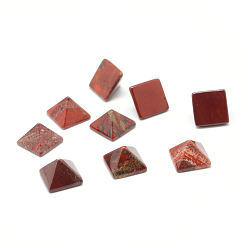 Jaspe Arc-en-Ciel Rouge Cabochons de jaspe arc-en-ciel rouge naturel, pyramide, 14x14x10mm