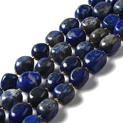 Lapis Lazuli Natural Lapis Lazuliib Beads Strands, Oval, 9.5~19.5x8~13.5x5.5~13mm, Hole: 0.9~1.2mm, about 24~27pcs/strand, 14.96~15.55''(38~39.5cm)