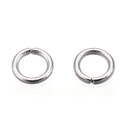 Stainless Steel Color 304 Stainless Steel Open Jump Rings, Stainless Steel Color, 12 Gauge, 10x2mm, Inner Diameter: 6mm, Hole: 6mm