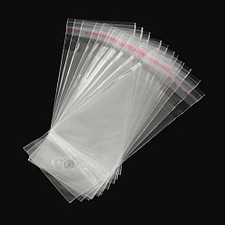 Прозрачный OPP мешки целлофана, прямоугольные, прозрачные, 10x4.5 см, отверстие: 8 мм, односторонняя толщина: 0.035 мм, внутренняя мера: 6x4.5 см