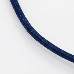 Bleu De Prusse Fabrication de colliers en soie, avec mousquetons en laiton, platine, null, 17 pouces ~ 18 pouces