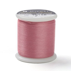 Pale Violet Red MIYUKI Beading Nylon Thread B, 330 DTEX/0.203mm/0.008", for Seed Beads, #7, Pale Violet Red, 0.16mm, 55 yards(50 meters)/roll