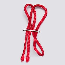 Малиновый Нейлоновый шнур для изготовления ювелирных изделий, малиновый, 0.8 мм, около 49.21 ярдов (45 м) / рулон