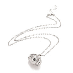 Platinum Alloy Multi Picture Photo Ball with Wings Locket Pendant Necklace for Women, Platinum, 24.41~24.8 inch(62~63cm)