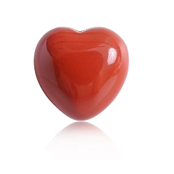 Jaspe Rouge Pierres de guérison de jaspe rouge naturel, coeur amour pierres, pierres de poche pour l'équilibrage du reiki, cœur, 15x15x10mm