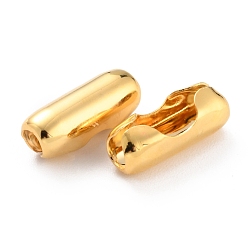 Настоящее золото 24K 304 нержавеющей стали соединения шаровой цепи, реальный 24 k позолоченный, 18.5x7.5 мм, отверстие : 4 мм, подходит для шариковой цепи 6.5 мм
