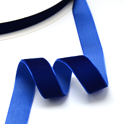 Dark Blue 1/8 inch Single Face Velvet Ribbon, Dark Blue, 1/8 inch(3.2mm), about 200yards/roll(182.88m/roll)