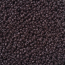 (RR409) Непрозрачный Шоколадный Миюки круглые бусины рокайль, японский бисер, 11/0, (rr 409) непрозрачный шоколад, 11/0, 2x1.3 мм, Отверстие : 0.8 мм , около 5500 шт / 50 г