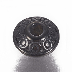Bronze 304 Acier inoxydable perles d'espacement, rondelle, gris anthracite, 8x4mm, Trou: 2mm