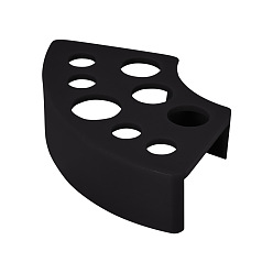 Black Silicone Tattoo Ink Cup Holder, For Permanent Makeup Tattooing Tool, Fan, Black, 5.6x10x2.8cm
