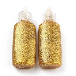 Gold Glitter Glue, Friendly Odorless 3D Flash Glue Pen, for Arts and Crafts, Gold, 2.9x1.8x8.95cm