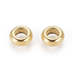 Antique Golden Alloy Spacer, Rondelle, Lead Free and Cadmium Free, Antique Golden, 7x3mm, Hole: 4mm