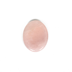 Rose Quartz Natural Rose Quartz Worry Stones, Massage Tools, Oval, 45x35mm