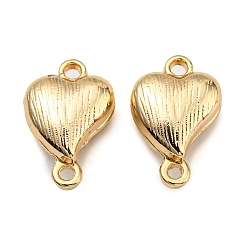 Real 14K Gold Plated Rack Plating Alloy Magnetic Clasps, Cadmium Free & Lead Free, Heart, Long-Lasting Plated, Real 14K Gold Plated, 12.5x8.5x4.5mm, Hole: 1mm