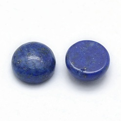 Lapislázuli Naturales lapis lazuli cabochons, semicírculo, teñido, 10x4~5 mm