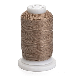 Camel Waxed Polyester Cord, Flat, Camel, 1mm, about 76.55 yards(70m)/roll
