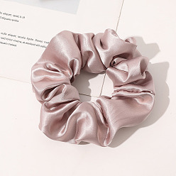 Rosy Brown Satin Face Elastic Hair Accessories, for Girls or Women, Scrunchie/Scrunchy Hair Ties, Rosy Brown, 120mm