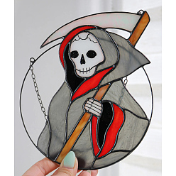 Witch Acrylic Skull Wall Decorations, for Home Decoration, Skull, 150x150mm