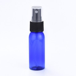 Синий Пэт пластиковая бутылка спрей, триггер многоразового использования, синие, 10.4x2.7 см, Емкость: 30 мл