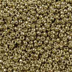 (RR4204) Duracoat Galvanized Champagne MIYUKI Round Rocailles Beads, Japanese Seed Beads, 8/0, (RR4204) Duracoat Galvanized Champagne, 8/0, 3mm, Hole: 1mm, about 2111~2277pcs/50g