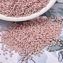 (DB1515) Matte Opaque Pink Champagne MIYUKI Delica Beads, Cylinder, Japanese Seed Beads, 11/0, (DB1515) Matte Opaque Pink Champagne, 1.3x1.6mm, Hole: 0.8mm, about 2000pcs/bottle, 10g/bottle