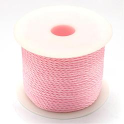 Pink Fil de nylon tressé, rose, 2mm, environ 54.68 yards (50m)/rouleau