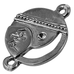 Gunmetal Jewelry Findings, Brass Ball Head Pins, Gunmetal, 0.5x24mm, 24 Gauge, Head: 1.5mm