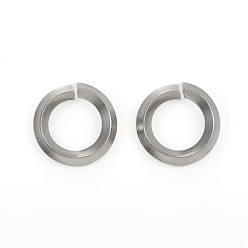 Stainless Steel Color 304 Stainless Steel Jump Ring, Open Jump Rings, Stainless Steel Color, 10 Gauge, 14x2.5mm, Inner Diameter: 9mm